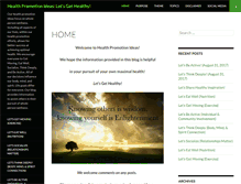 Tablet Screenshot of healthpromotionideas.com